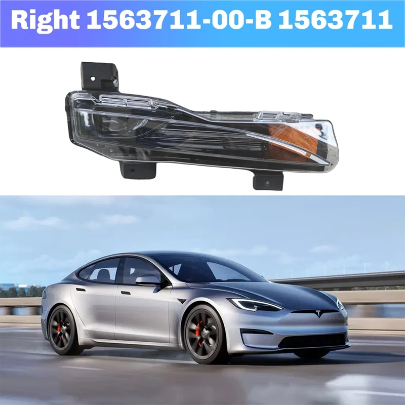 Car Front Bumper Fog Light Lamp High Configuration Version For Tesla Model S 2021-2022