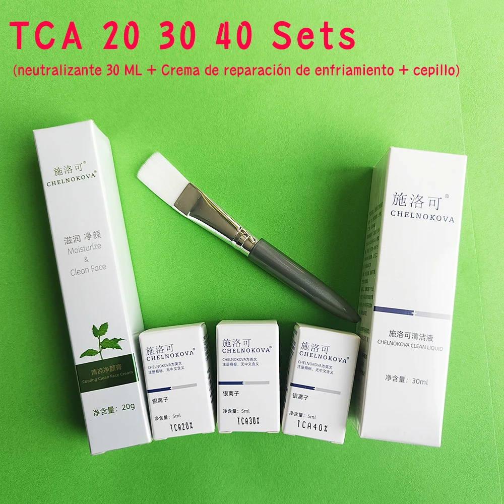 TCA sin inclinado 20% 30% 40% CONJUNTOS de herramientas de pelado para familias Portátil conveniente Fácil de usar Peeling dermatólogo ácido