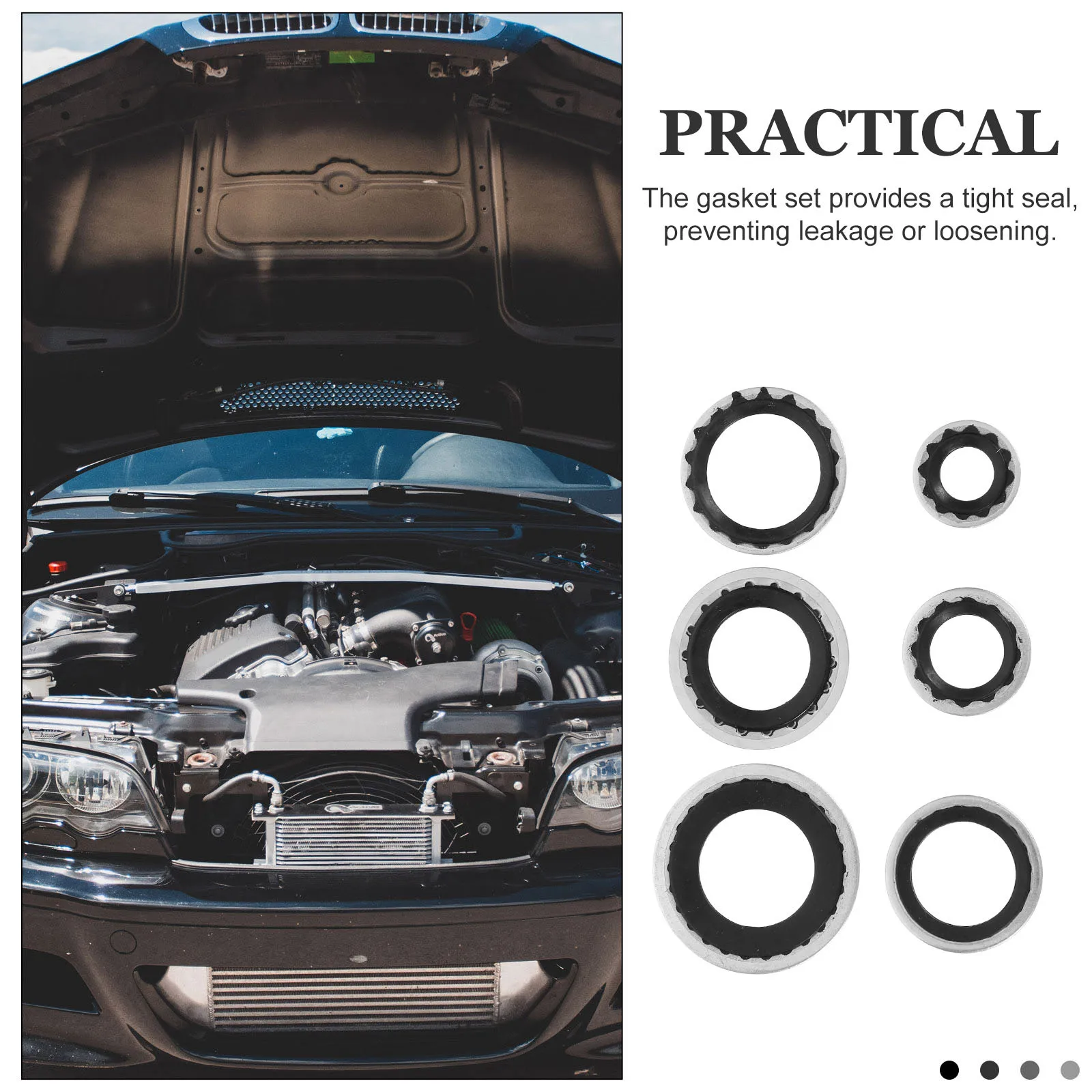 

30Pcs Compressor Gasket Kit for Car Air Conditioning Replacement Seals Tight Fit No Leakage Reliable Performance