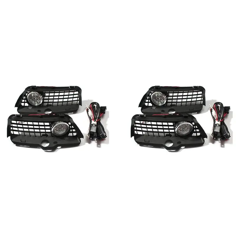 

A04E-4X For Vw Mk3 Golf Jetta 1992-1998 Front Bumper Grille 6000K White Leddrl Driving Fog Light Car Accessories