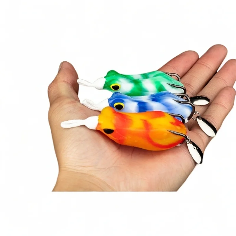 

1Pc Soft Frog Fishing Bait BKK Hook 5cm/10g 6.5cm/15g Swimbait Bass Floating Wobbler Crankbait Spinner Pike Bait Fishing Tackle