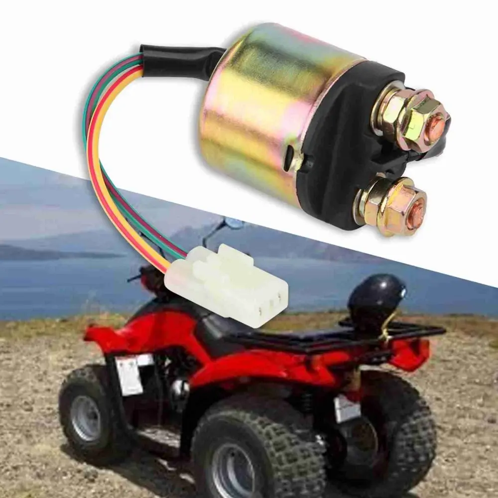 

Easy To Use Metal Starter Solenoid Relay Plastic 1.9 * 1.3Inch Starter Relay Solenoid for Rancher Parts for HondaTRX350
