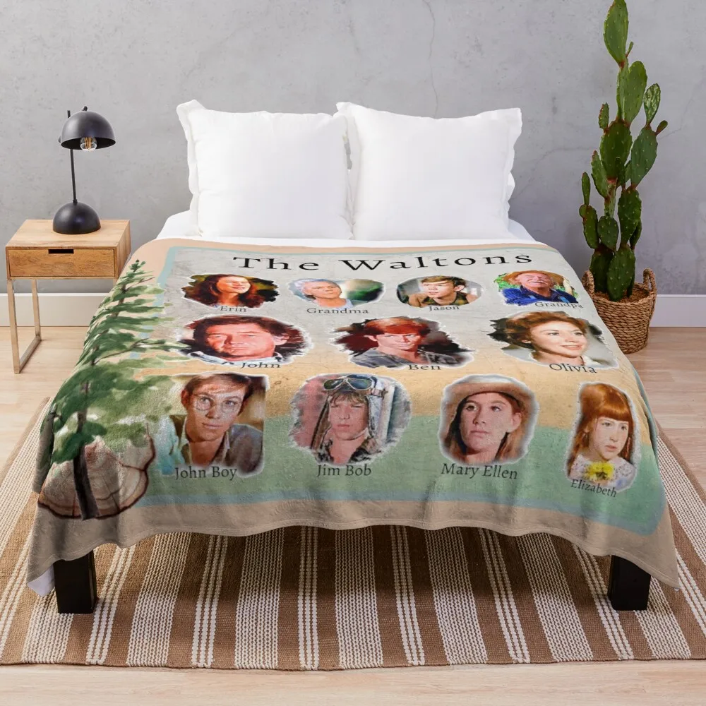 The Waltons TV Show Throw Blanket Cute Plaid Blankets For Sofas Heavy Thermals For Travel Blankets