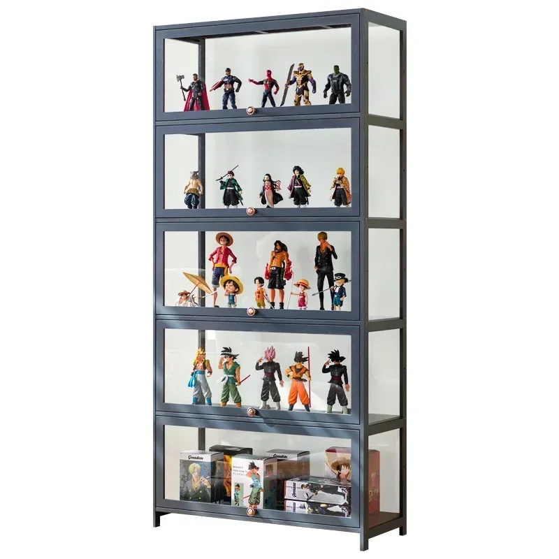 

Handmade Display Cabinet, Transparent and Dustproof Display Cabinet, Toy Hand Made Acrylic Storage Box, Bamboo Frame Bookshelf