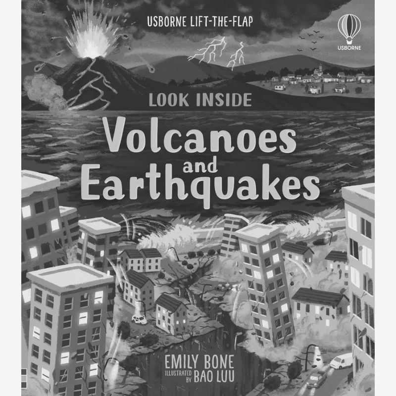 Usborne LifttheFlap Look Inside Volcanoes And Earthquakes Emily Bone Laura Cowan Usborne Publishing 9781474986311 Book