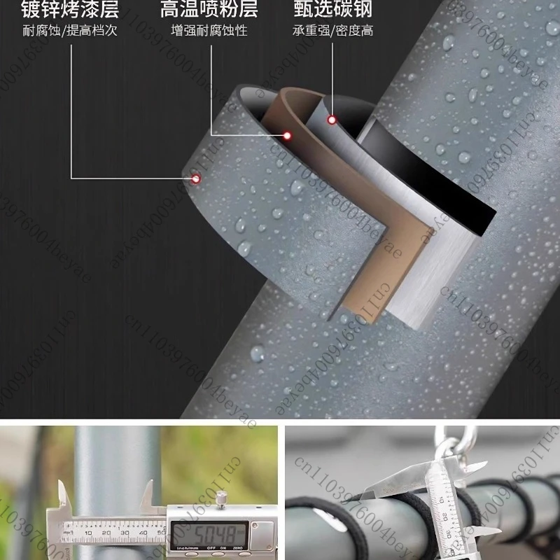 أرجوحة معلقة كرسي الإنترنت المشاهير في الهواء الطلق داخلي معلق أرجوحة حديقة سبائك الألومنيوم سرير متأرجح في الهواء الطلق #4