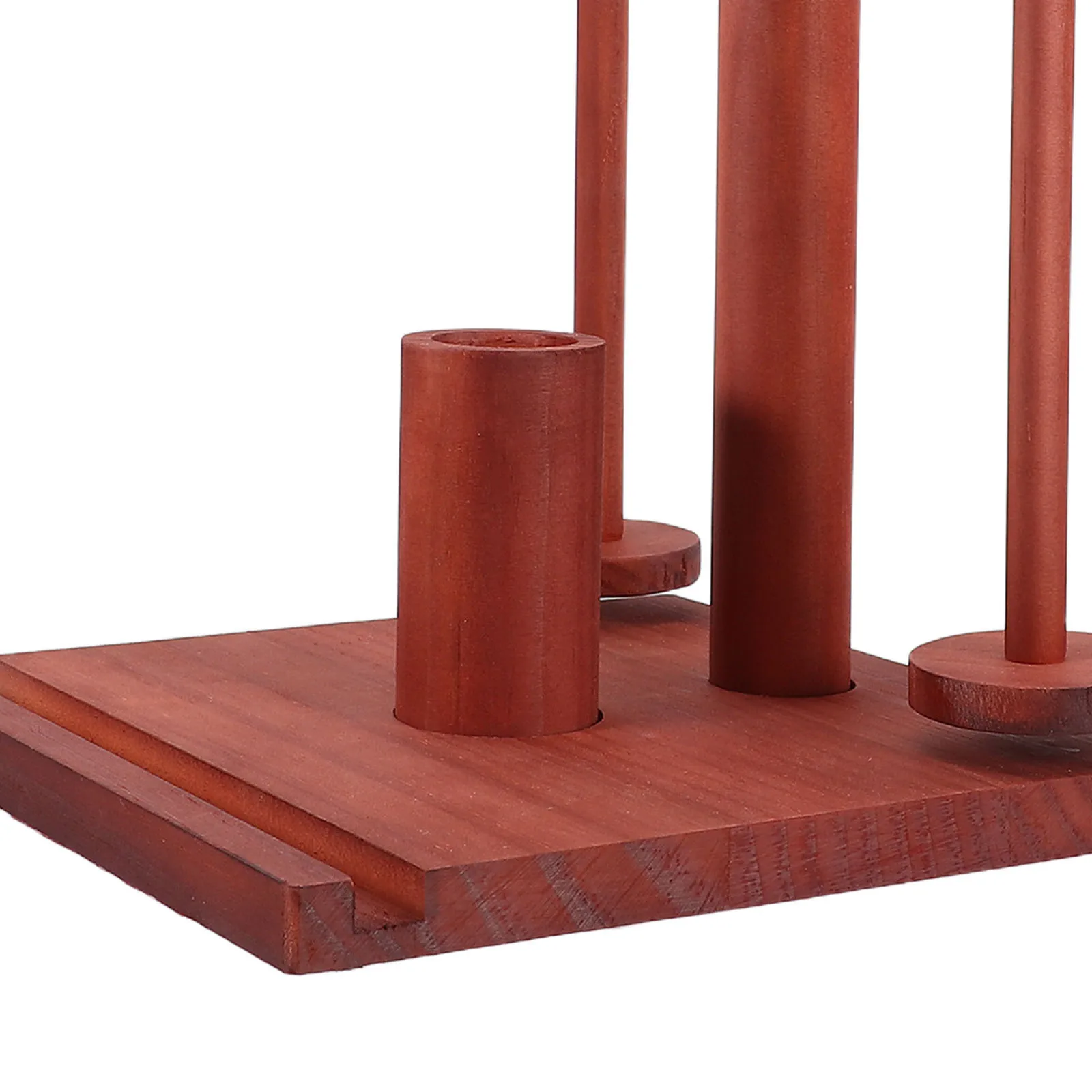 دوارة مزدوجة المغزل الغزل الدوارة للحياكة حامل دوار خشبي السلس لف عدم الانزلاق قاعدة الغزل تنظيم الرف الاستخدام المنزلي #3