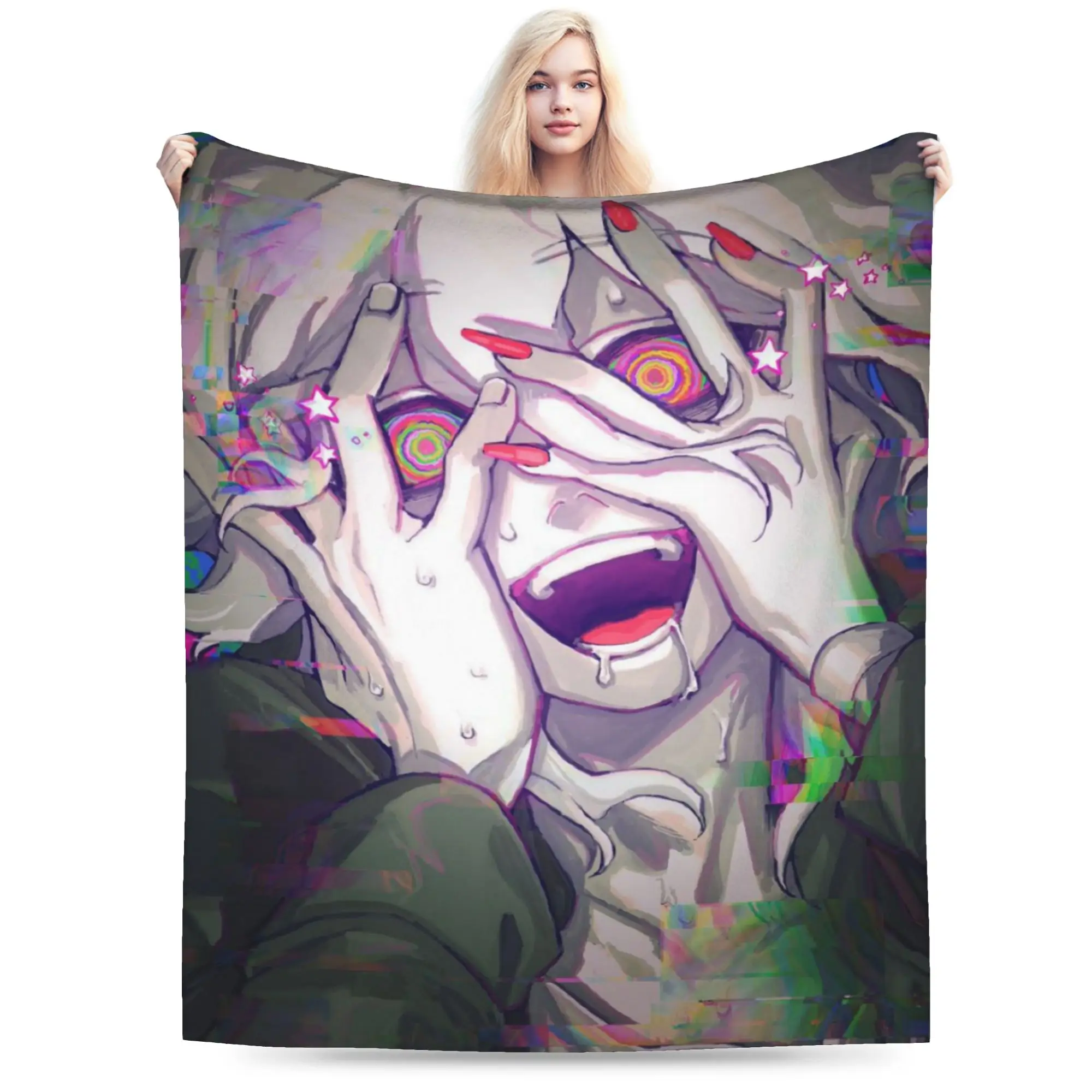 Nagito Komaeda The Ultimate Blanket Velvet  Cozy Ultra-Soft Throw Blanket for Bed Bedding Throws