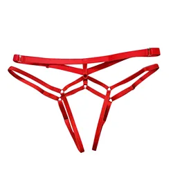 Women Lace Sexy Thong Ladies Belt Ultra Thin Hollow Panties Open File Underwear Strap pendant bead string Lingerie thong hot