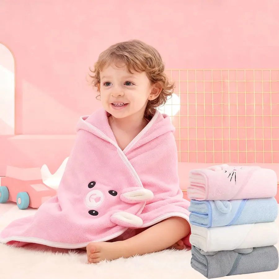 

Coral Fleece Children's Blankets Cloaks Bath Towels Newborn Shower Towels Baby Blankets Children's Shower Cloaks