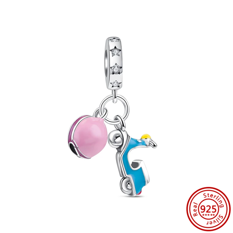 925 Sterling Silver Original Transportation Tools Pendant DIY Charms Bracelet Fit Women Girl Fashion Jewelry Accessories Beads