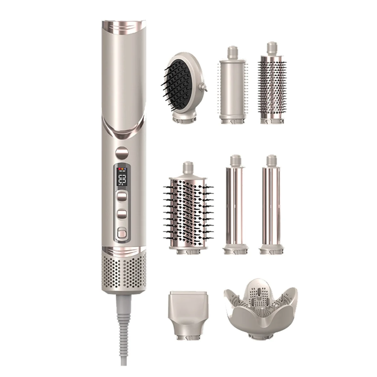 hair dryerFolding Hair Dryer Negative Ion Home Hot Air Comb Set Wind Salon Hair Styler Tool Professional Hair Dryer EU Plug,B