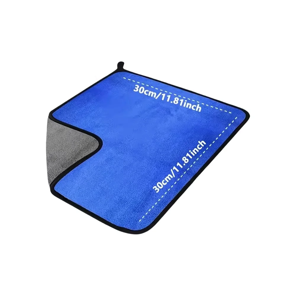 30x30cm 400GSM Ultra-Thick Microfiber Car Cleaning Towels Lint-Free Scratch-Free Super Absorbent Detailing Cloths for Vehicle