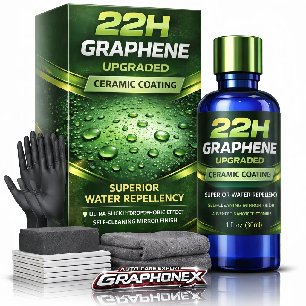 22hグラフェンセラミックコーティング（30ml）で車両の保護を強化-—-高度な撥水性とセルフクリーニング技術
