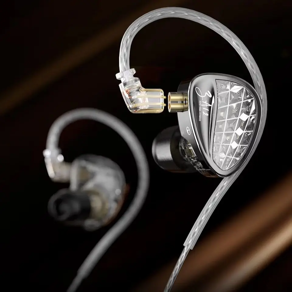 KZ ZA12 strongest KZ hybrid IEM earphones dynamic With Tuning Switches Supports Custom Tuning Ideal for Professional Users