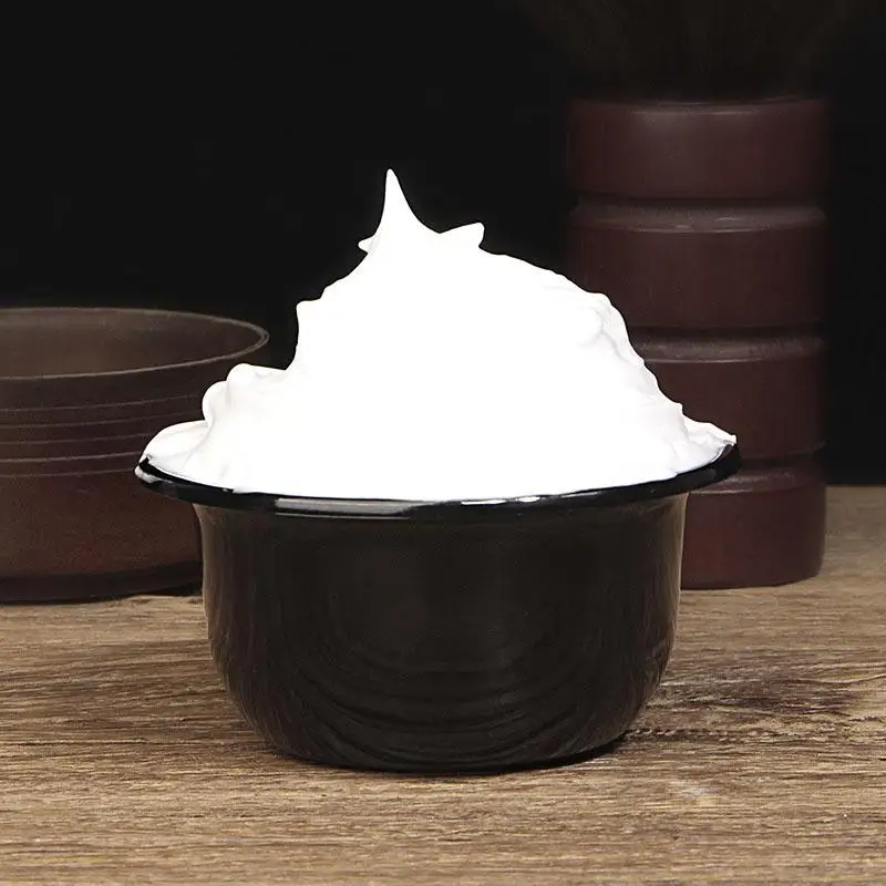 وعاء تخزين الحساء البلاستيكي، وعاء قوي مضاد للانزلاق، وعاء الحلاقة الرغوي، وعاء كريم الحلاقة، كوب الحلاقة بتصميم عميق #1