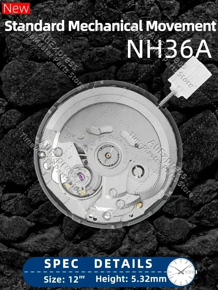 NH36A Movement Automatic Watch Movement Men\'s Parts Mechanical Watch Movement NH36 Watch Replace Accessory Replace For 4R36/7S36