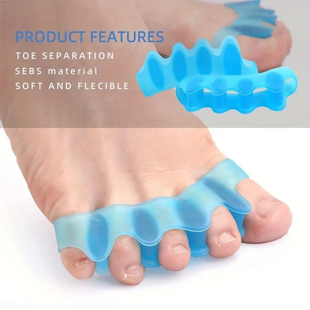Reusable Silicone Toe Spacers 2 Pack Soft Touch Insoles for Toe Alignment