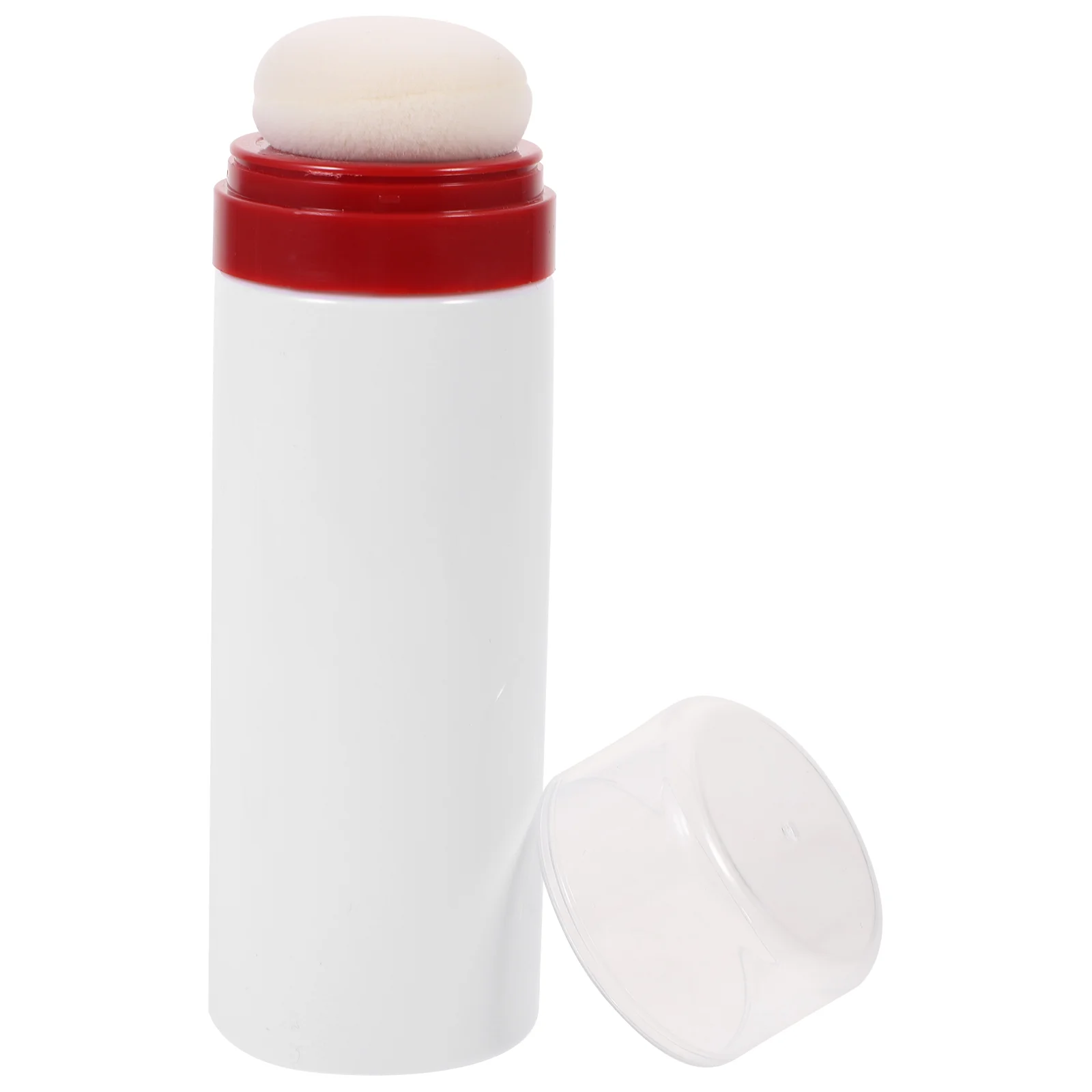 

Loose Powder Puff Box Baby Bottle Talcum Holder Kids Fluffy Body Storage White Infant