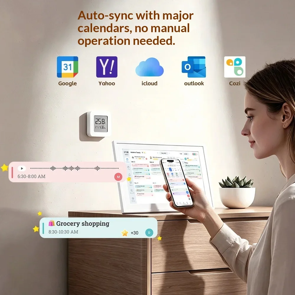 New Generic Digital Photo Frame Calendar 10 15 21 32 Inch Multi Size Wifi Cloud Storage Electronic Photo Album Home Desktop Use