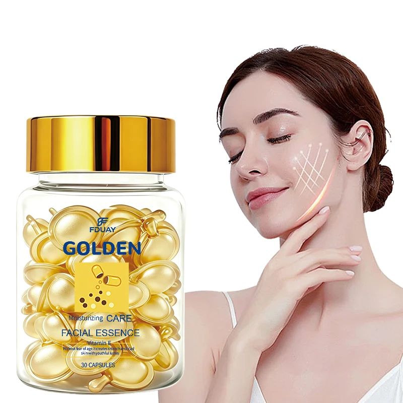 Vitamin E facial essence, rich in vitamin C, tea leaf extract, flaxseed oil, firming and brightening skin care products