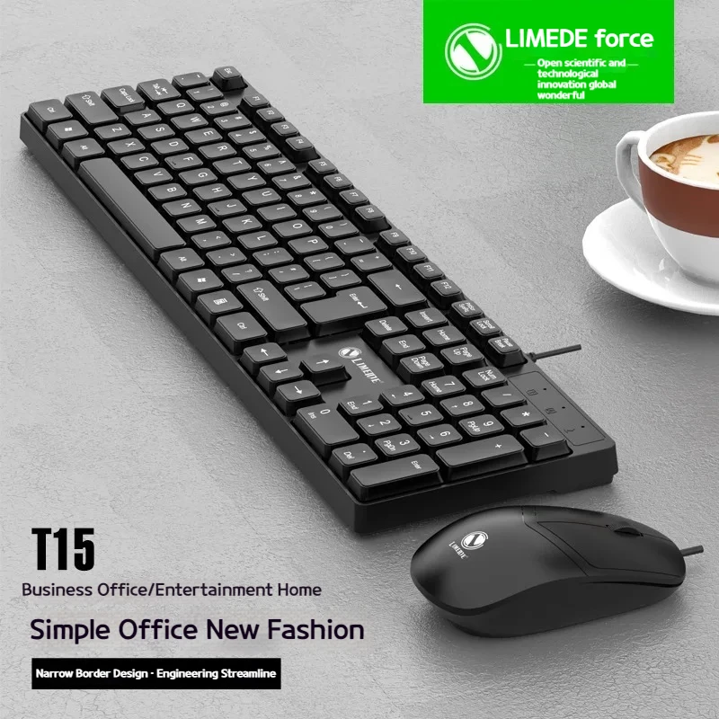 

New Model Office Computer Usb Wired Keyboard And Mouse Kit A Cost-Effective Office Keyboard Mouse Set Superior Quality Cheap