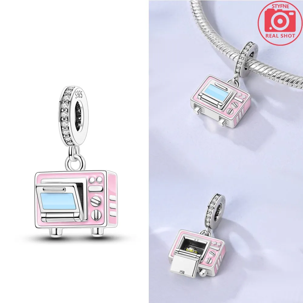 Charms Plata Oven Cake Pendant Silver Colors For Charms Silver Colors Original Bracelet for Jewelry Making