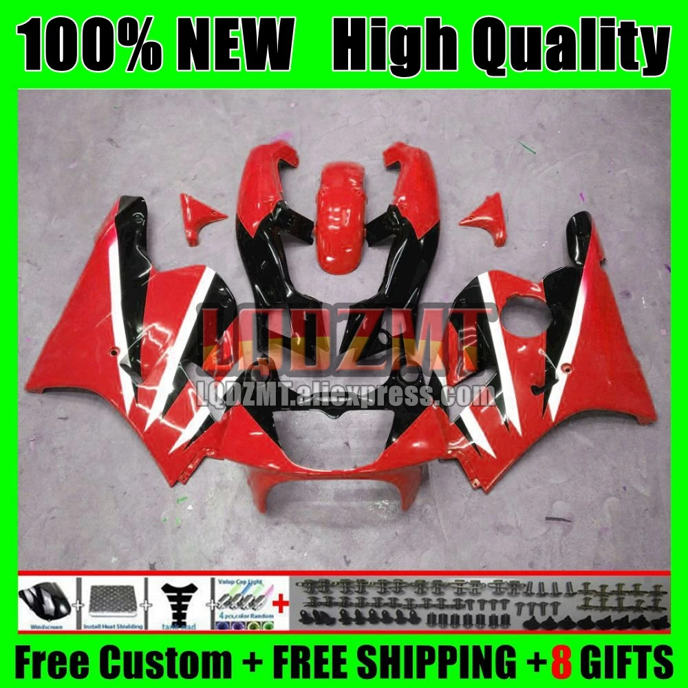 Fairing For KAWASAKI NINJA ZXR-250 ZX-R250 ZX 2R Red Black 82No.61 ZXR 250 ZX-2R ZXR250 1991 1992 1993 1994 ZX2R 95 96 97 98