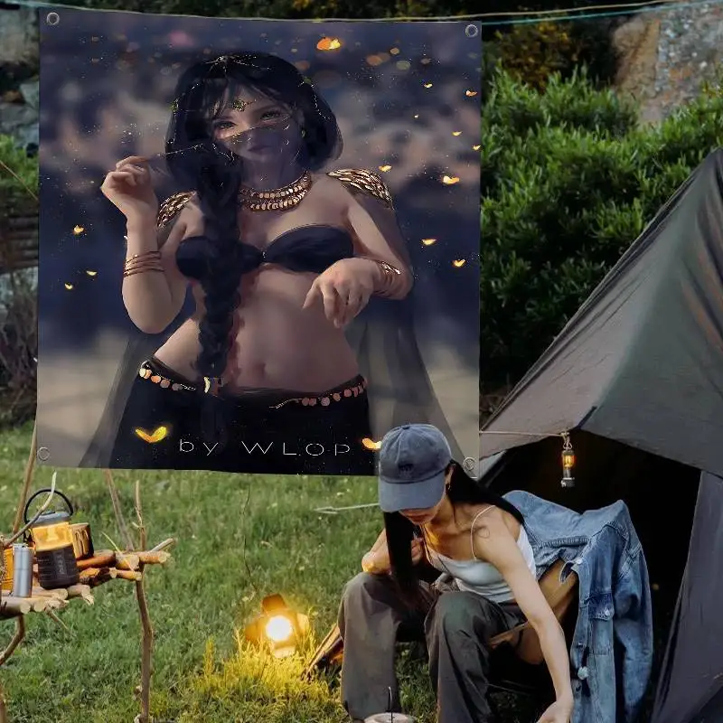 Ghostblade Wlop Banner im INS-Stil, Outdoor-Party-Dekoration, Atmosphäre-Flagge