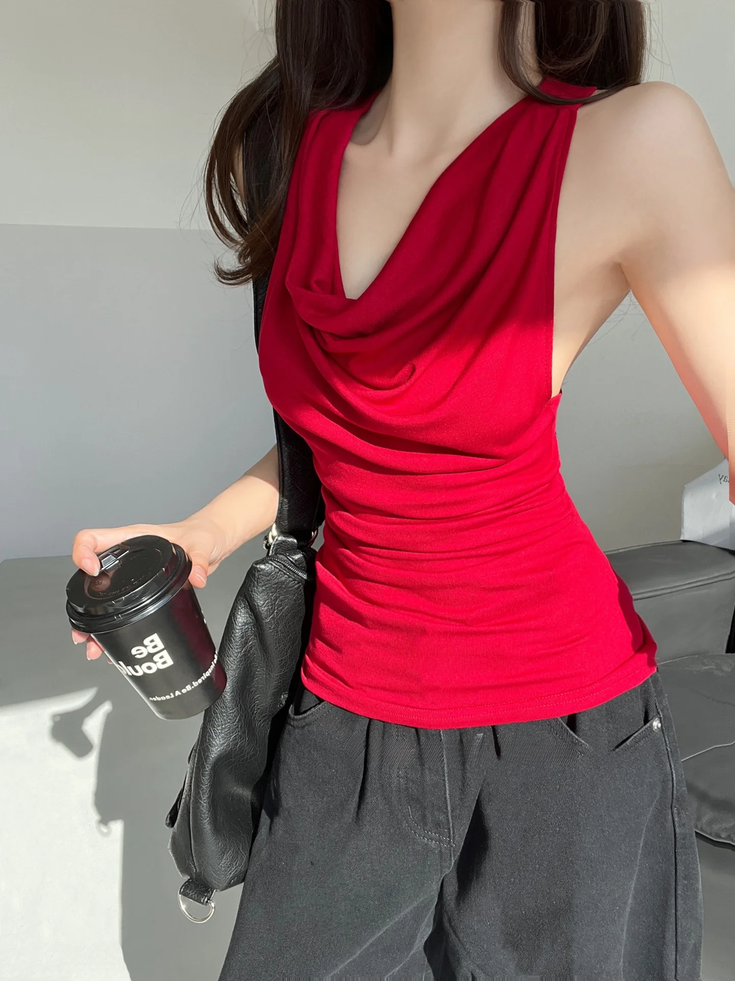 k Romantic Lace Bal Slim Fit ter Ne Women's Tank Top Design Sensation Pure Desire Faion ort Sle Casual Wear