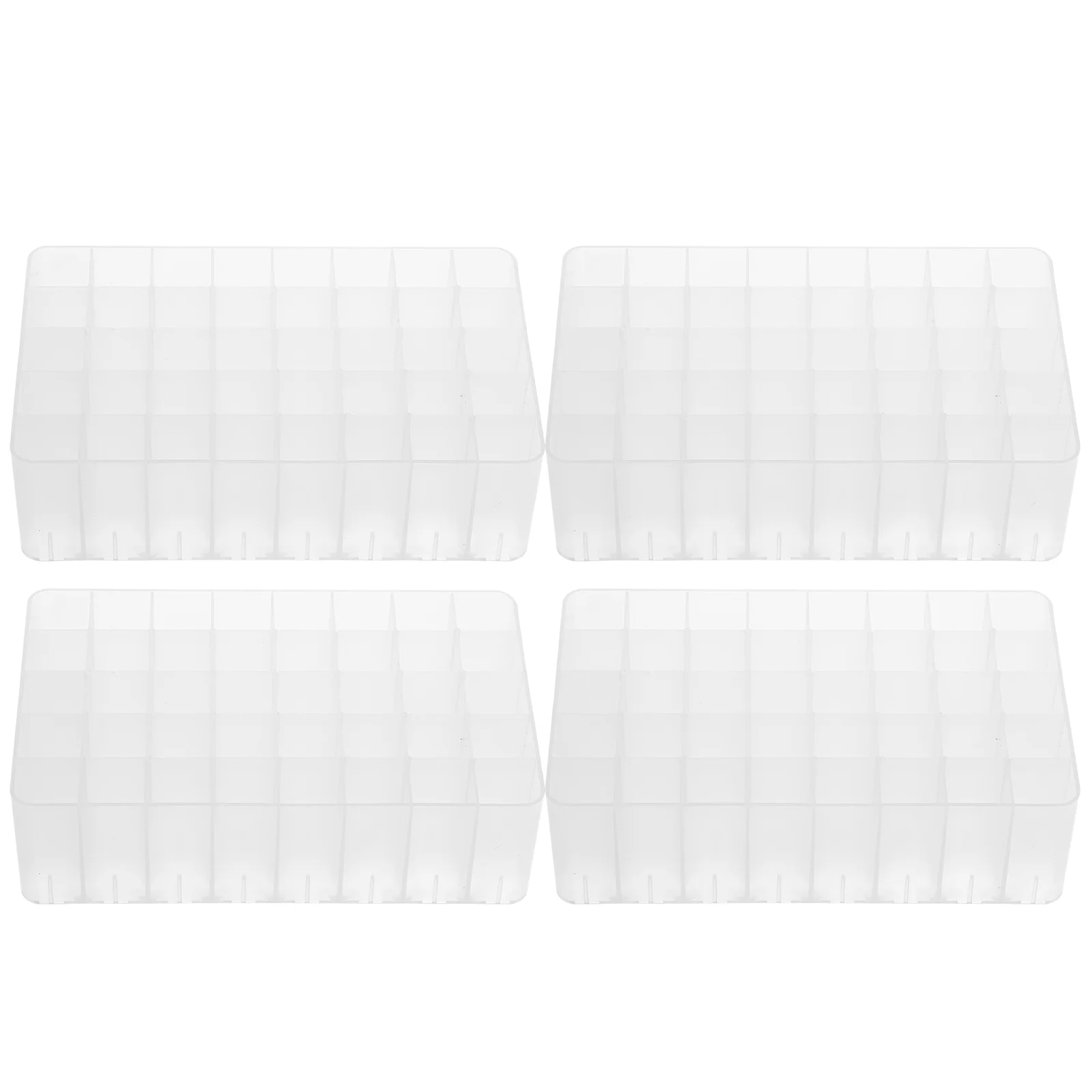 

4pcs Stand Desk Organizer Marker Pen Storage Stand Premium Plastic Clear Storage Holder Stationery Holder Practical Gift