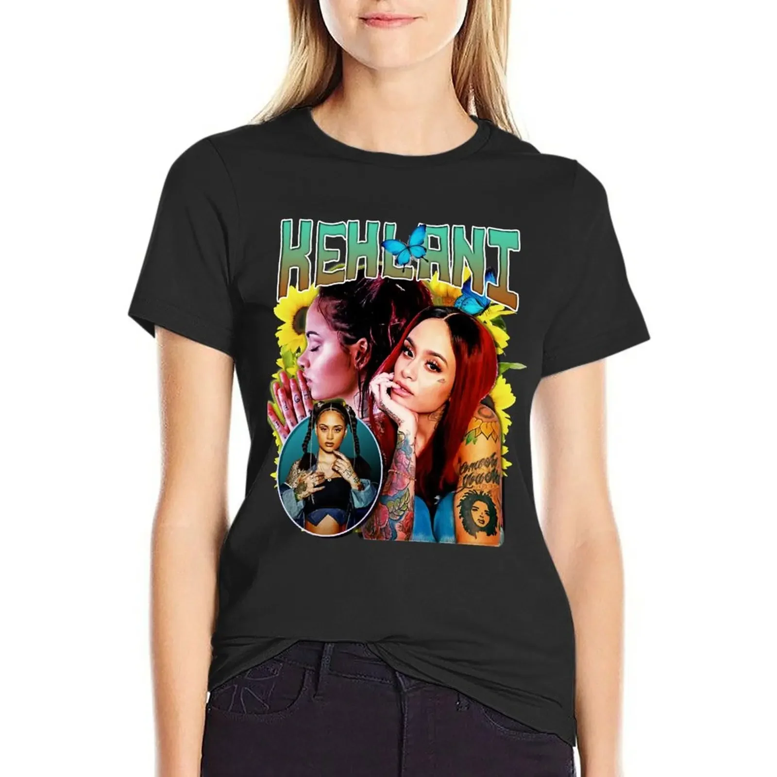

Vintage Kehlani Bootleg Merch Rap Gay Music T-Shirt animal print shirt for girls anime Women's tee shirt