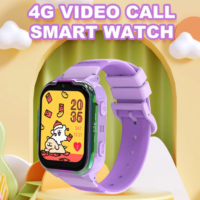 Children SmartWatch 4G Two-way Voice Video Call WIFI+GPS+LBS Positioning 700 Mah Battery Waterproof Camera Sim Card Kids Watch