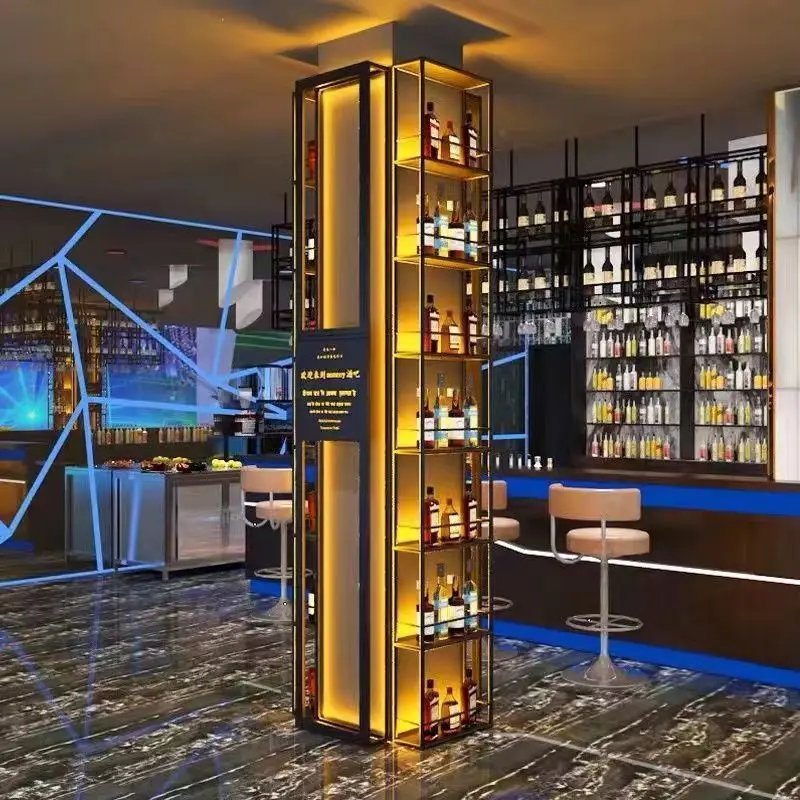 Wine Rack Wall Wine Bar Cabinet Living Room Display Showcases Showcase The Cabinets Bartender Station For Events Liquor Mobile