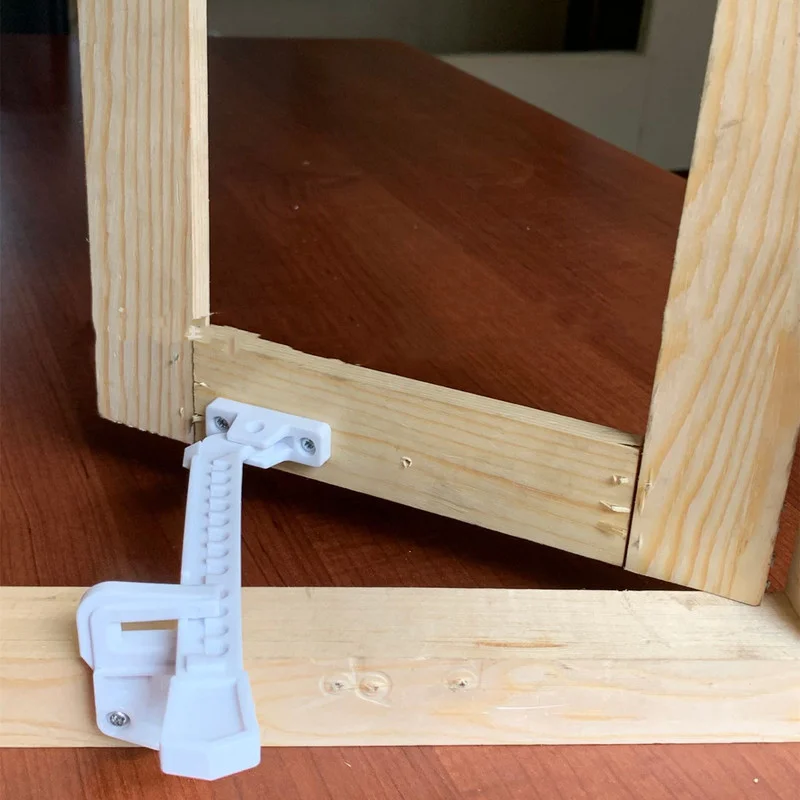 قابل للتعديل ABS باب نافذة قفل أمان نافذة الرياح تستعد المحدد مزلاج سدادة محدد لأجهزة حامي الطفل #2