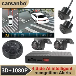 Carsanbo For Audi A6 2010-2025 Car AI 360 Panoramic 3D Bird View Camera Sedan Van System Surround Around View 1080P DVR System