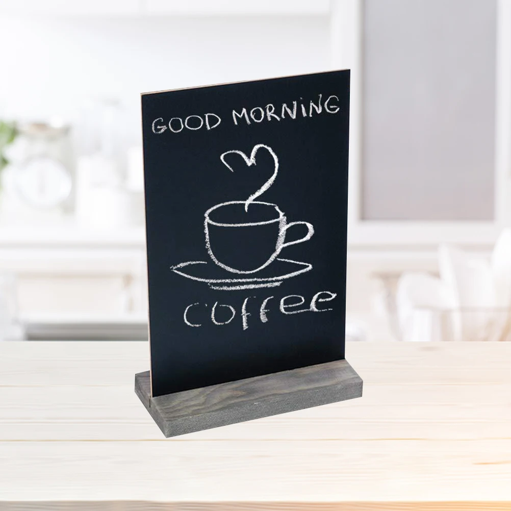 Wooden Display Board Signs 22X Memo Blackboard Erasable Chalkboard Digital Signage Menu Message Child Frames Party Favors Home