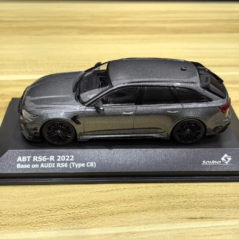 

SOLIDO масштаб 1/43 RS6 2022, имитация сплава, модель автомобиля, статическая коллекция, украшенные праздничные подарки, игрушки, классический сувенир, подарок