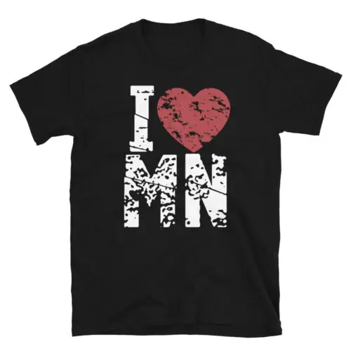 I Love Mn State Of Minnesota Design Unisex T-Shirt