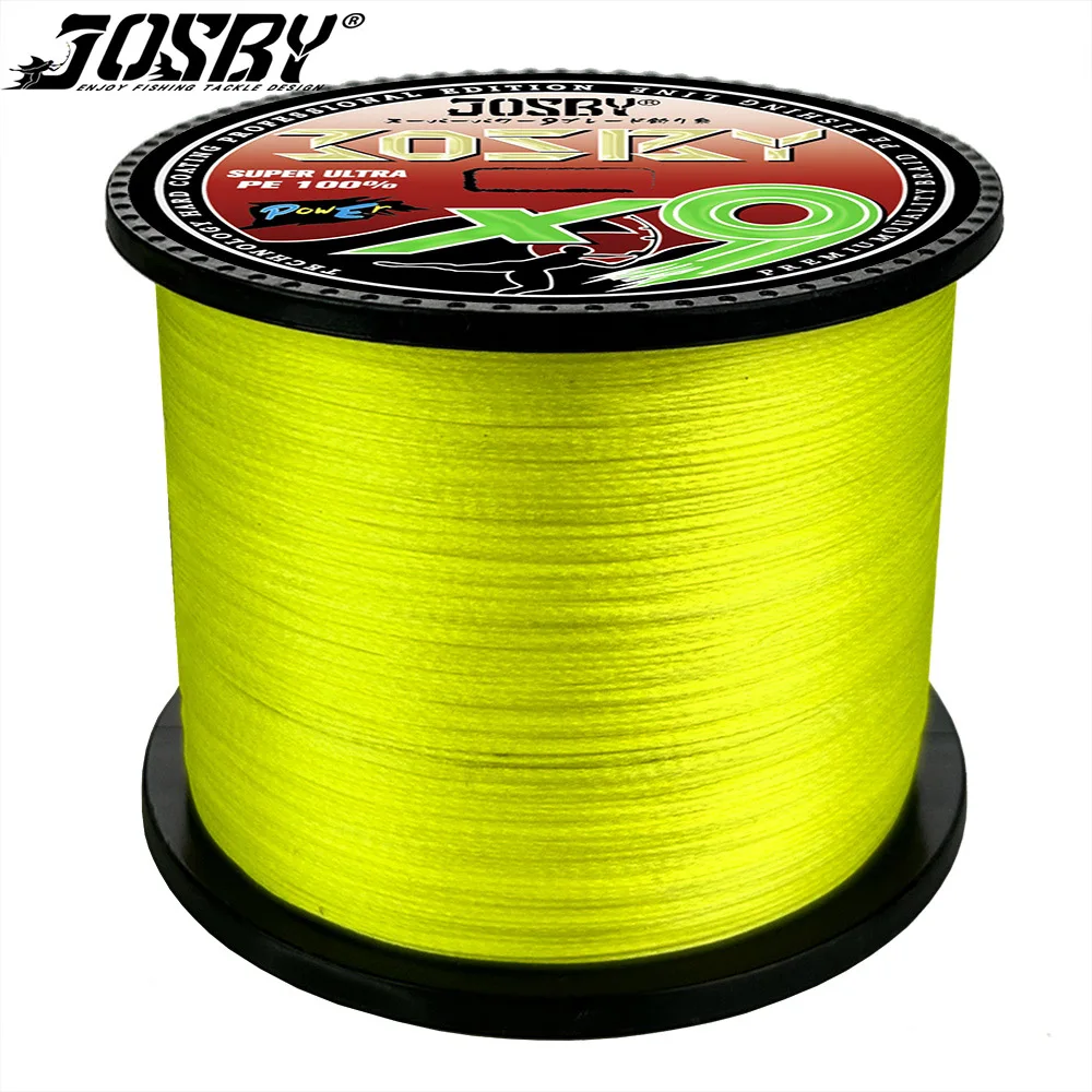 

JOSBY 9 Strands Braided Pe Fishing Line 300M 500M 1000M 100M Durable Japanese Multifilament Carp Wire Sea Saltwater Accessories