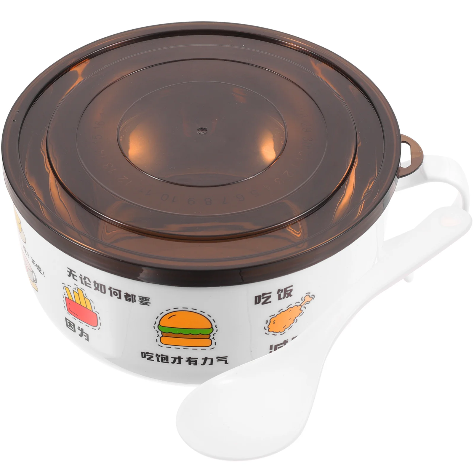 

Instant Noodle Ramen Bowl Stainless Steel Insulated Large Non slip H Rice Cute Cartoon Food Bento Serving Kitchen Bar