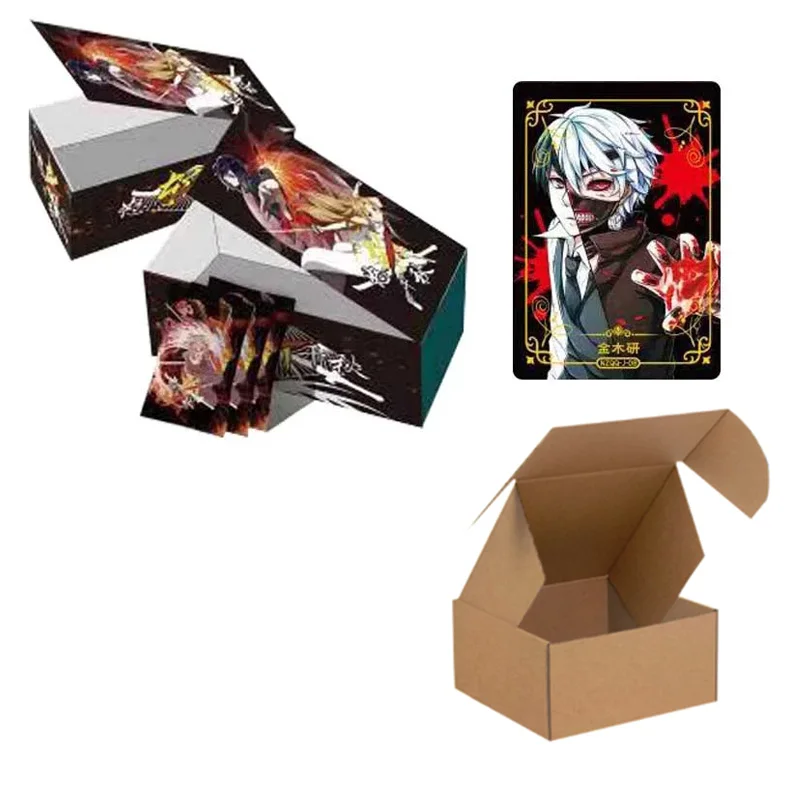 

Wholesales Tokyo Ghou BLEACH Inuyasha Demon Slayer Collection Card Japanese Rare Anime Cartas Game Cards Children Birthday Gift