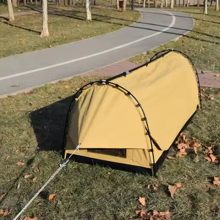 Good Quality Popular Folding Tunel Tent Waterproof Single Or Double Camping Swag For Camping Hiking