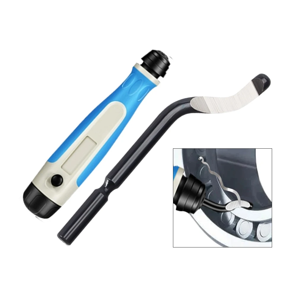 Efficiente kit di strumenti per sbavatura con 10 lame e impugnatura robusta per la rimozione delle sbavature su metallo, rame, plastica e resina