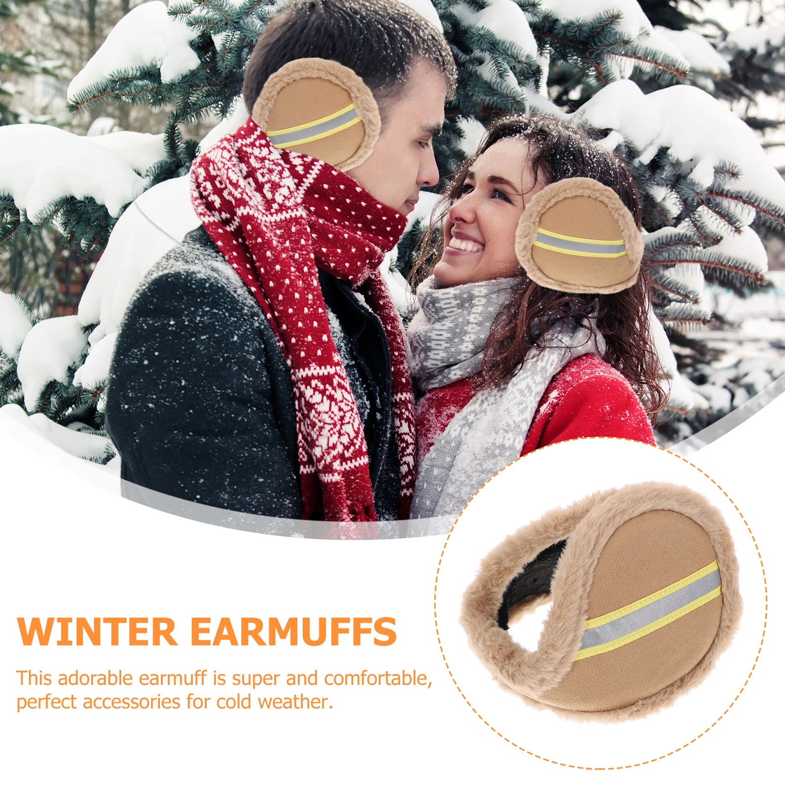 

Muff Ear Muffs Unisex Warmer Protection Warmers Polyester Earmuff Cover Miss for Men
