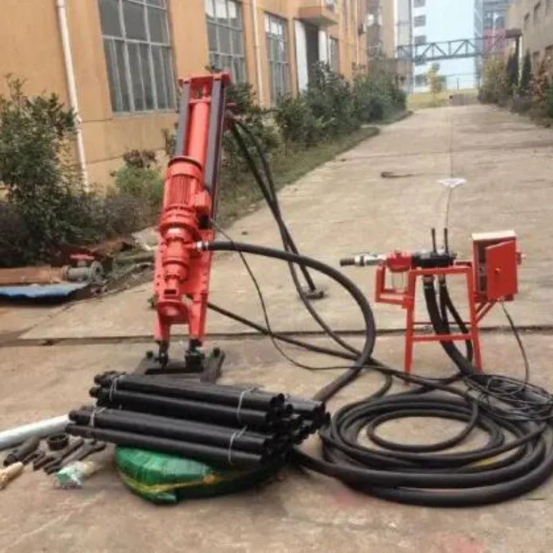 D80 Hydraulic Rotary Hole Hammer Crawler Drilling Rig Machine Easy Drilling Pile Driver Power Strong High Efficiency Drilling