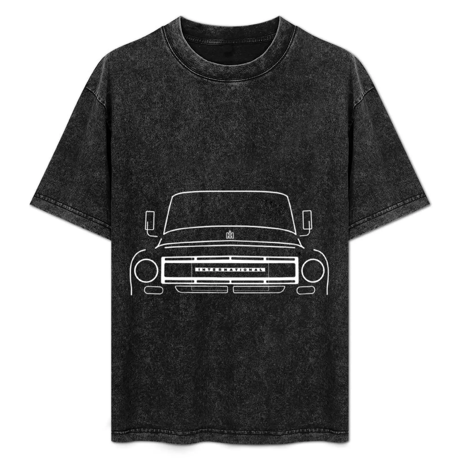 Classic Truck T-ShirtInternational Harvester IH Travelette _ Travelall 1960s classic truck white outline graphic T-Shirt