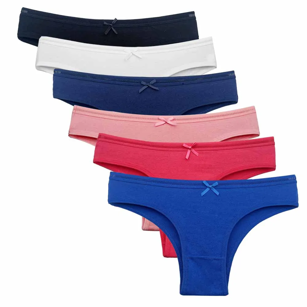Bragas de algodón para mujer, ropa interior cómoda, suave, M-XL, 5 uds./Set