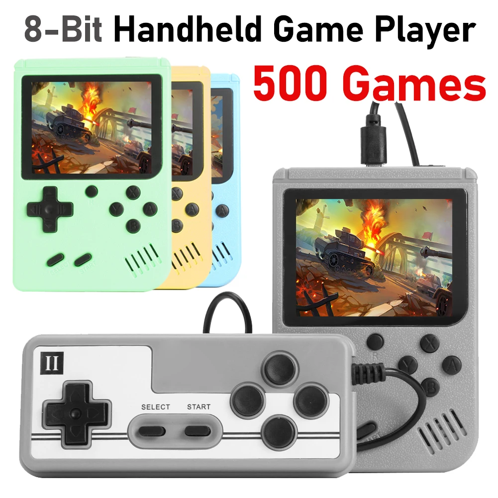 Portable Retro Mini Video Game Console 8-Bit Handheld Game Player Built-in 500 games AV Out Game Console Gameboy videojuego