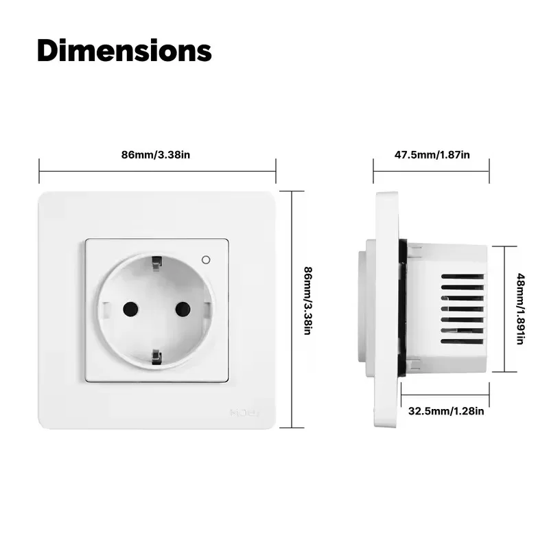 MOES Tuya ZigBee مقبس الحائط الاتحاد الأوروبي جزءا لا يتجزأ من منفذ الطاقة الذكية مراقب، مؤشر التطبيق التحكم عن بعد يعمل مع أليكسا جوجل المنزل